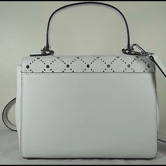 Michael Kors “Callie” white leather purse - Picture 3 of 7